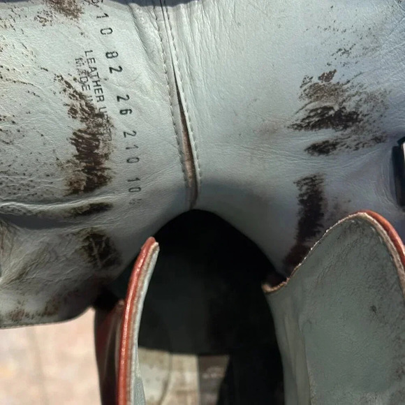 Kenneth Cole Ankle Boots Rockabilly Hipster Brown Leather Size 10.5 Italy - Picture 6 of 8